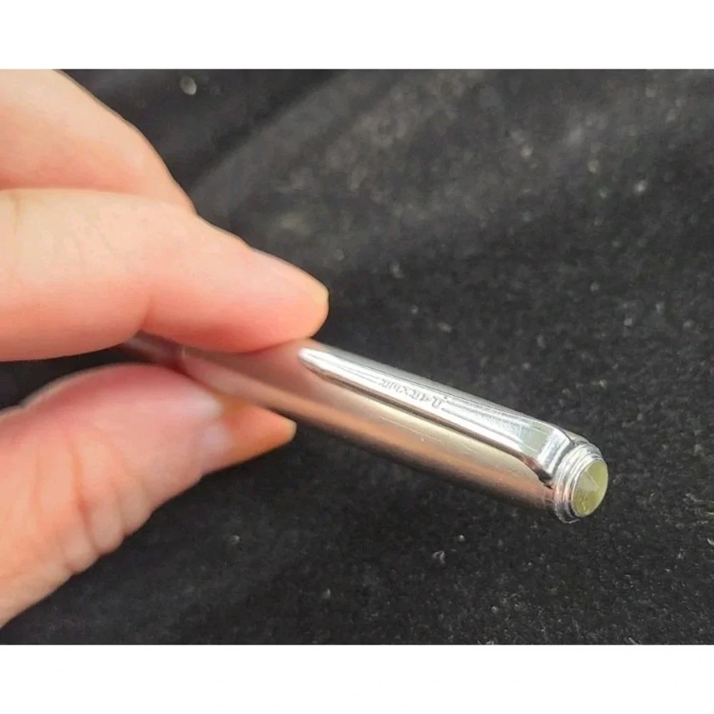 Vintage Parker Mechanical Pencil Red Silver Ribbed Textured Writing Utensil